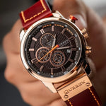 Reloj Curren 8291 Original Pulso Cuero